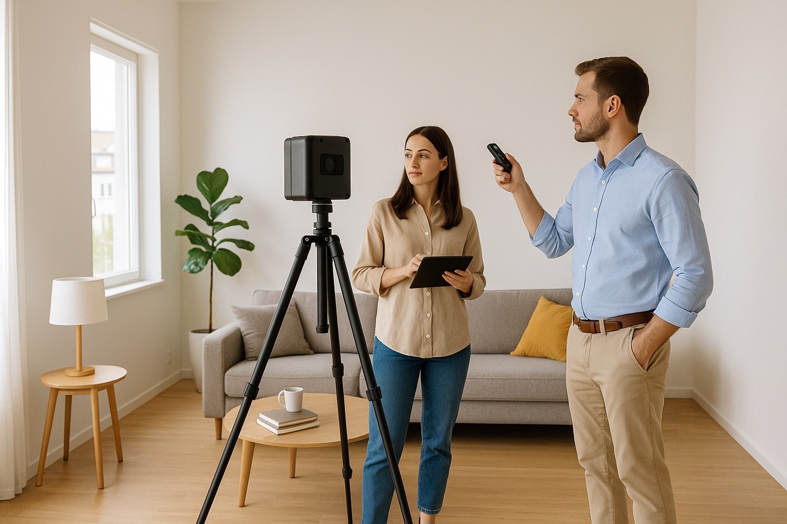 Symbolbild: Aufmaß vor Ort mit 3D-Scanner